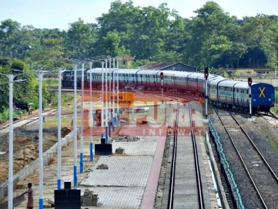 24 bogies for Tripura Sundrai Express train entered Tripura 